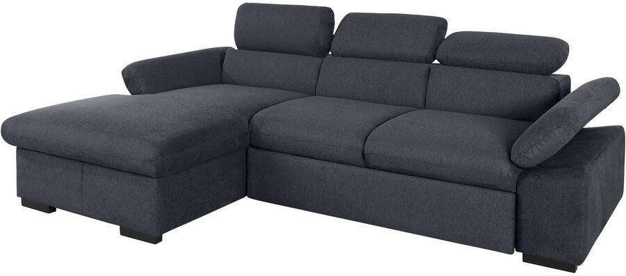 COTTA Hoekbank Lola L-vorm met hoofdeinde-functie & poef keuze met bedfunctie bedlade & armleuningverstelling (set) - Foto 6