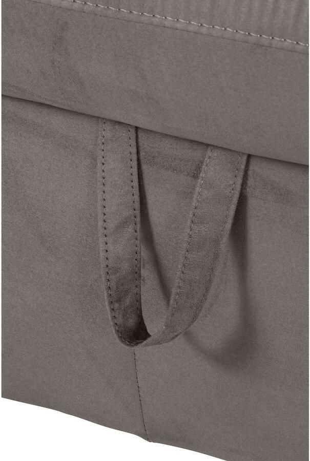 COTTA Hoekbank Lola L-vorm met hoofdeinde-functie & poef keuze met bedfunctie bedlade & armleuningverstelling (set) - Foto 4