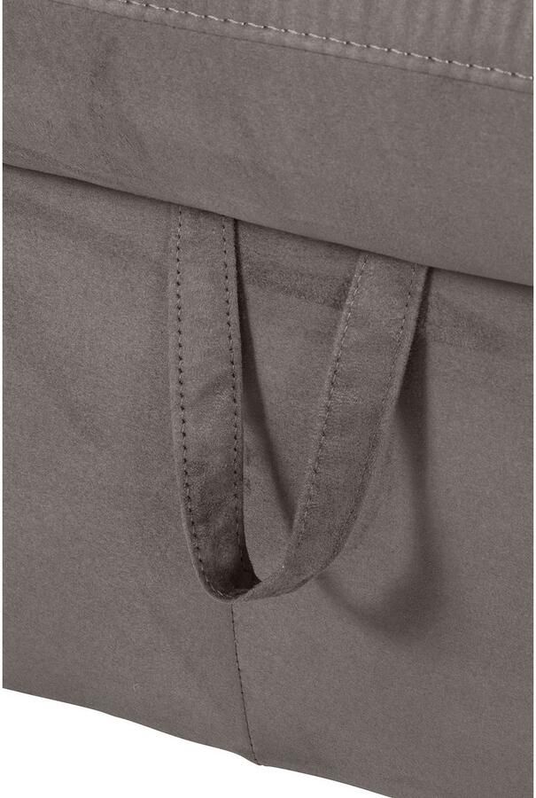 COTTA Hoekbank Lola L-vorm met hoofdeinde-functie & poef keuze met bedfunctie bedlade & armleuningverstelling (set) - Foto 5