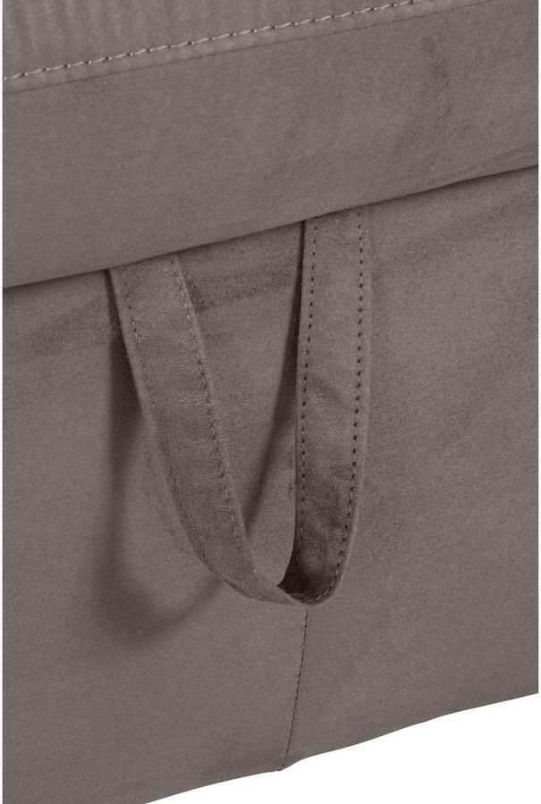COTTA Hoekbank Lola L-vorm met hoofdeinde-functie & poef keuze met bedfunctie bedlade & armleuningverstelling (set) - Foto 4