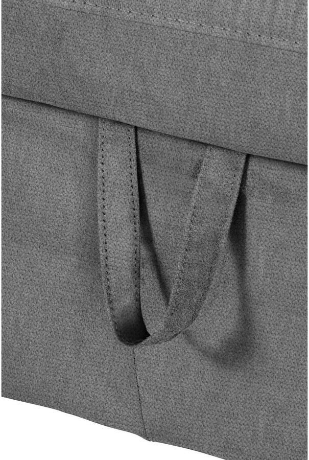 COTTA Hoekbank Lola L-vorm met hoofdeinde-functie & poef keuze met bedfunctie bedlade & armleuningverstelling (set) - Foto 5