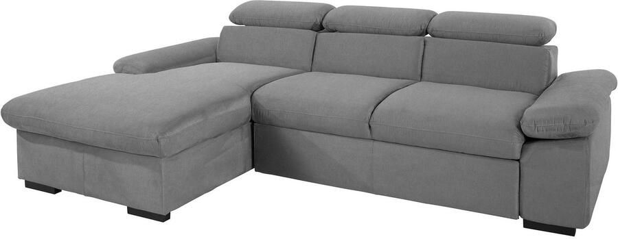 COTTA Hoekbank Lola L-vorm met hoofdeinde-functie & poef keuze met bedfunctie bedlade & armleuningverstelling (set) - Foto 7