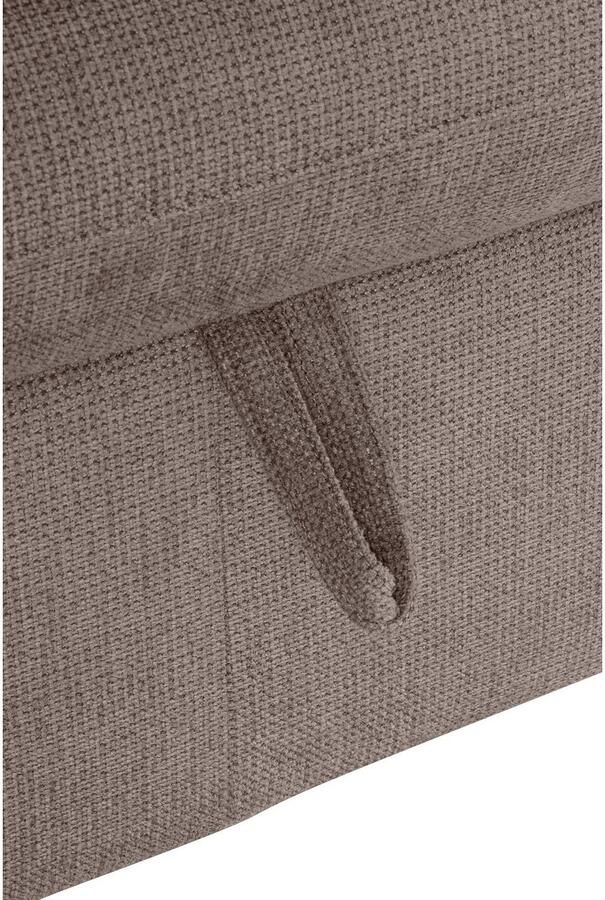 COTTA Hoekbank Lola L-vorm met hoofdeinde-functie & poef keuze met bedfunctie bedlade & armleuningverstelling (set)