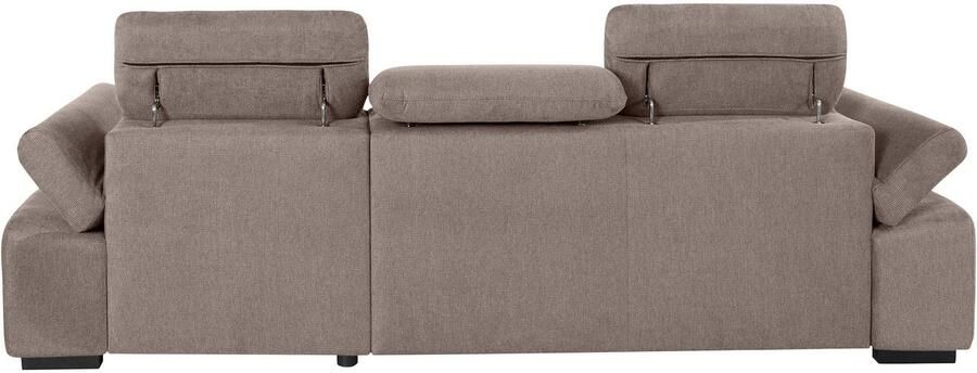 COTTA Hoekbank Lola L-vorm met hoofdeinde-functie & poef keuze met bedfunctie bedlade & armleuningverstelling (set) - Foto 12
