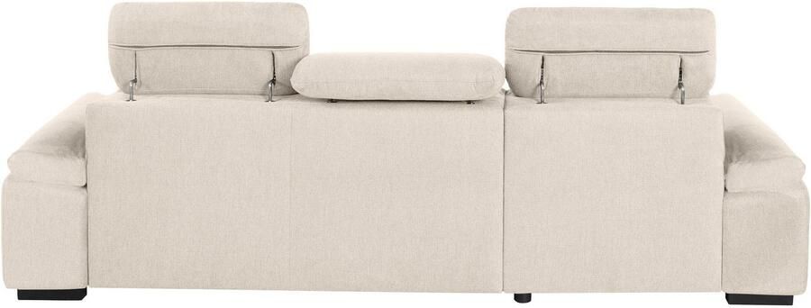 COTTA Hoekbank Lola L-vorm met hoofdeinde-functie & poef keuze met bedfunctie bedlade & armleuningverstelling (set) - Foto 11