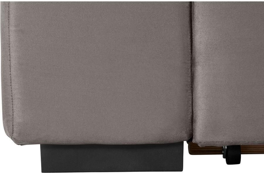 COTTA Hoekbank Lola L-vorm met hoofdeinde-functie & poef keuze met bedfunctie bedlade & armleuningverstelling (set) - Foto 6