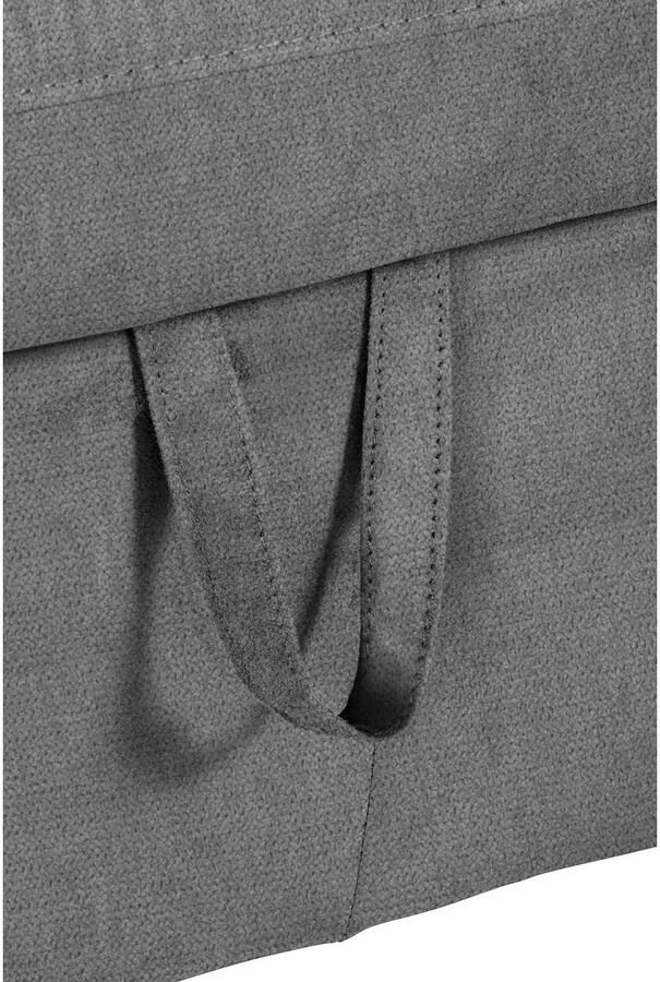 COTTA Hoekbank Lola L-vorm met hoofdeinde-functie & poef keuze met bedfunctie bedlade & armleuningverstelling (set) - Foto 4