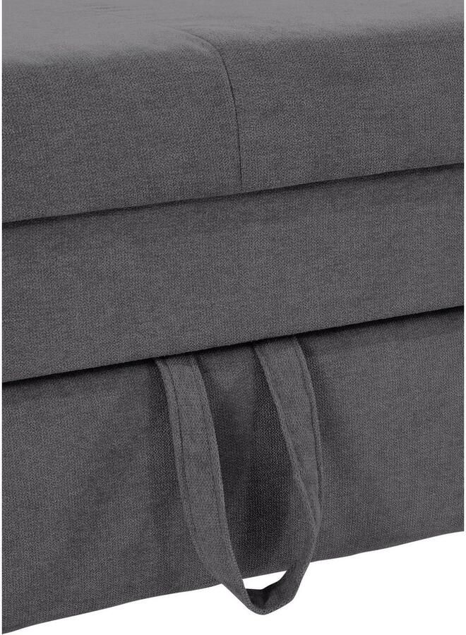 COTTA Hoekbank Mia L-vorm met 3 sierkussens keuze met bedfunctie bedlade verlichting & draadloze oplader - Foto 3