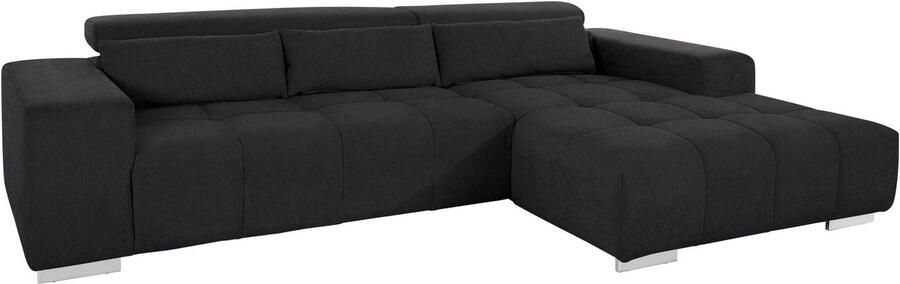 COTTA Hoekbank Orion L-vorm met hoofdbordverstelling & 3 lendenkussens - Foto 9