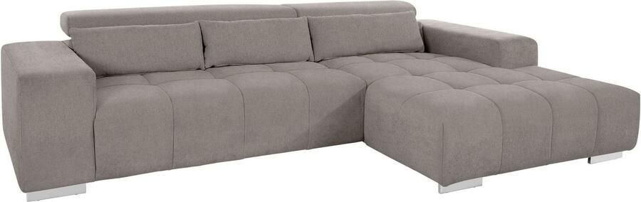 COTTA Hoekbank Orion L-vorm met hoofdbordverstelling & 3 lendenkussens - Foto 8
