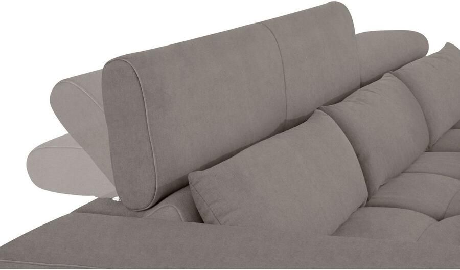 COTTA Hoekbank Orion L-vorm met hoofdbordverstelling & 3 lendenkussens - Foto 6