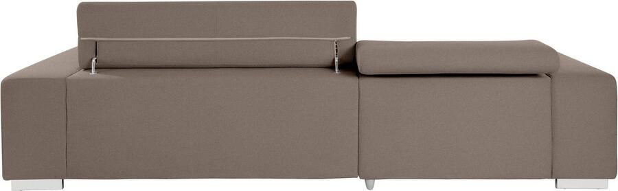 COTTA Hoekbank Orion L-vorm met hoofdbordverstelling & 3 lendenkussens - Foto 10