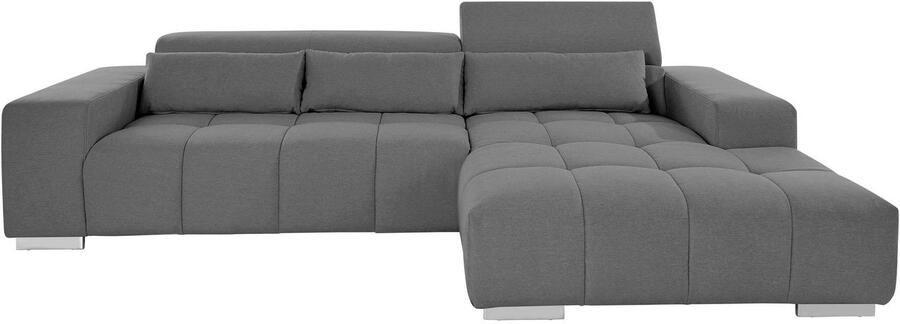 COTTA Hoekbank Orion L-vorm met hoofdbordverstelling & 3 lendenkussens - Foto 7