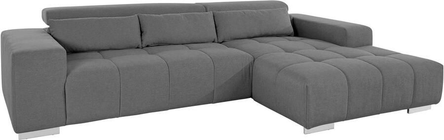 COTTA Hoekbank Orion L-vorm met hoofdbordverstelling & 3 lendenkussens - Foto 9