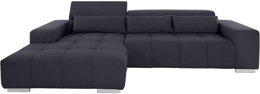 COTTA Hoekbank Orion L-vorm met hoofdbordverstelling & 3 lendenkussens - Foto 7