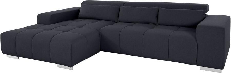 COTTA Hoekbank Orion L-vorm met hoofdbordverstelling & 3 lendenkussens - Foto 8