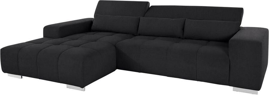 COTTA Hoekbank Orion L-vorm met hoofdbordverstelling & 3 lendenkussens - Foto 8