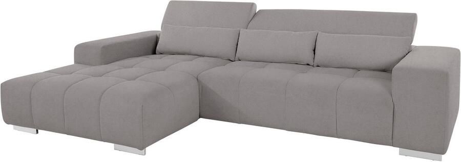 COTTA Hoekbank Orion L-vorm met hoofdbordverstelling & 3 lendenkussens - Foto 8