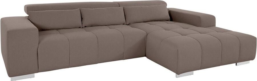 COTTA Hoekbank Orion L-vorm met hoofdbordverstelling & 3 lendenkussens - Foto 9