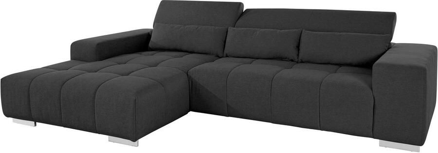 COTTA Hoekbank Orion L-vorm met hoofdbordverstelling & 3 lendenkussens - Foto 8
