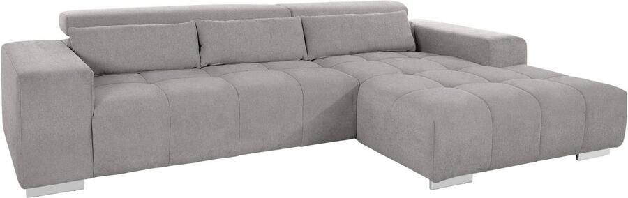 COTTA Hoekbank Orion L-vorm met hoofdbordverstelling & 3 lendenkussens - Foto 9