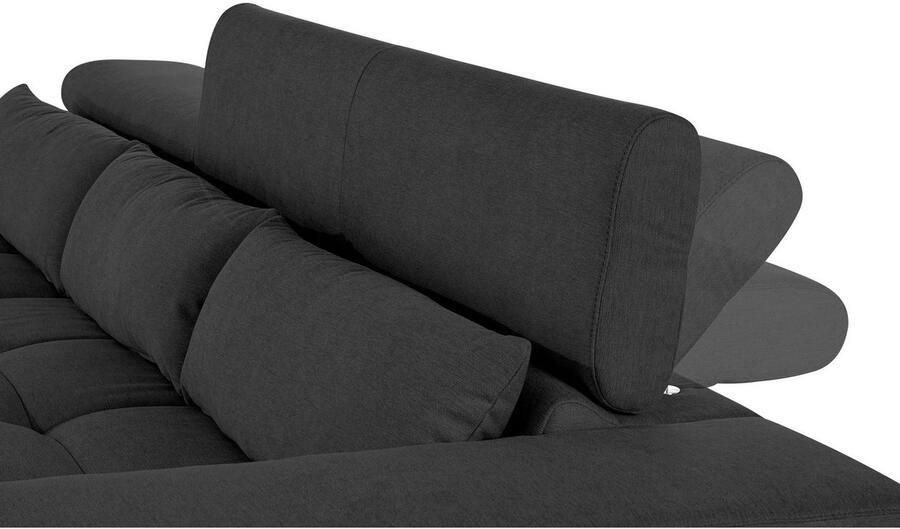 COTTA Hoekbank Orion L-vorm met hoofdbordverstelling & 3 lendenkussens - Foto 6
