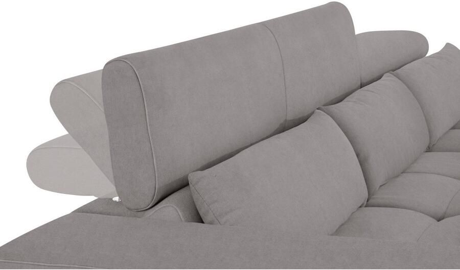 COTTA Hoekbank Orion L-vorm met hoofdbordverstelling & 3 lendenkussens - Foto 6