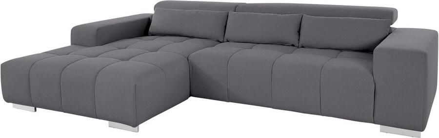 COTTA Hoekbank Orion L-vorm met hoofdbordverstelling & 3 lendenkussens - Foto 9