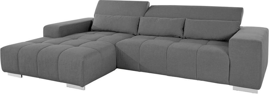 COTTA Hoekbank Orion L-vorm met hoofdbordverstelling & 3 lendenkussens - Foto 8