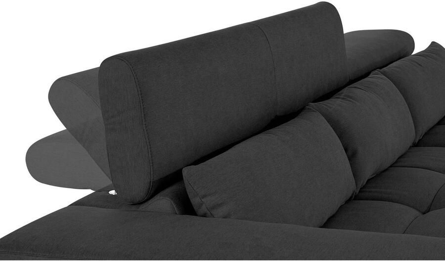 COTTA Hoekbank Orion L-vorm met hoofdbordverstelling & 3 lendenkussens - Foto 6