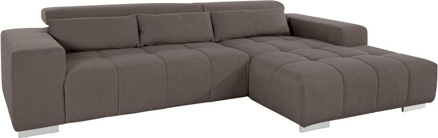 COTTA Hoekbank Orion L-vorm met hoofdbordverstelling & 3 lendenkussens - Foto 9