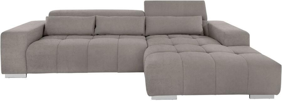 COTTA Hoekbank Orion L-vorm met hoofdbordverstelling & 3 lendenkussens - Foto 7