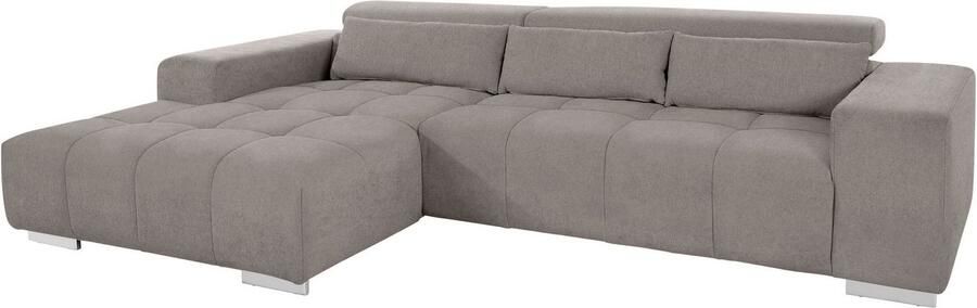 COTTA Hoekbank Orion L-vorm met hoofdbordverstelling & 3 lendenkussens - Foto 9