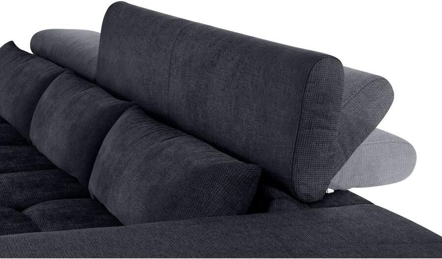 COTTA Hoekbank Orion L-vorm met hoofdbordverstelling & 3 lendenkussens - Foto 6