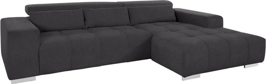 COTTA Hoekbank Orion L-vorm met hoofdbordverstelling & 3 lendenkussens - Foto 9
