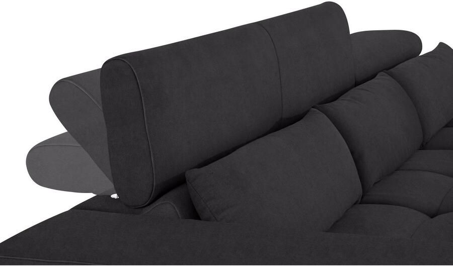 COTTA Hoekbank Orion L-vorm met hoofdbordverstelling & 3 lendenkussens - Foto 6