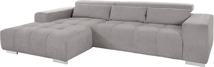 COTTA Hoekbank Orion L-vorm met hoofdbordverstelling & 3 lendenkussens - Foto 9