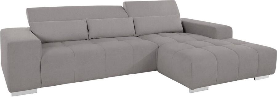 COTTA Hoekbank Orion L-vorm met hoofdbordverstelling & 3 lendenkussens - Foto 8