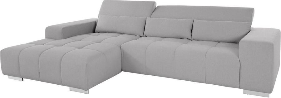 COTTA Hoekbank Orion L-vorm met hoofdbordverstelling & 3 lendenkussens - Foto 8