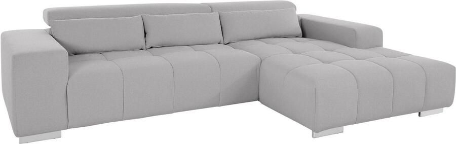 COTTA Hoekbank Orion L-vorm met hoofdbordverstelling & 3 lendenkussens - Foto 9