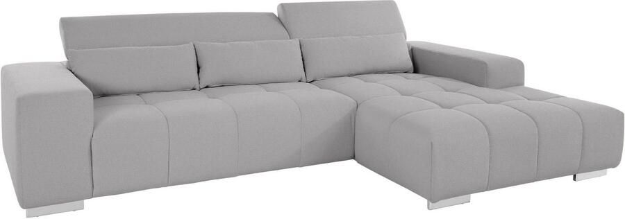 COTTA Hoekbank Orion L-vorm met hoofdbordverstelling & 3 lendenkussens - Foto 8