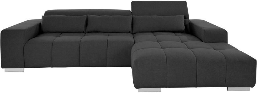 COTTA Hoekbank Orion L-vorm met hoofdbordverstelling & 3 lendenkussens - Foto 7