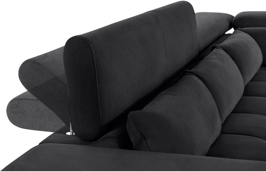 COTTA Hoekbank Orion L-vorm met hoofdbordverstelling & 5 lendenkussens - Foto 3