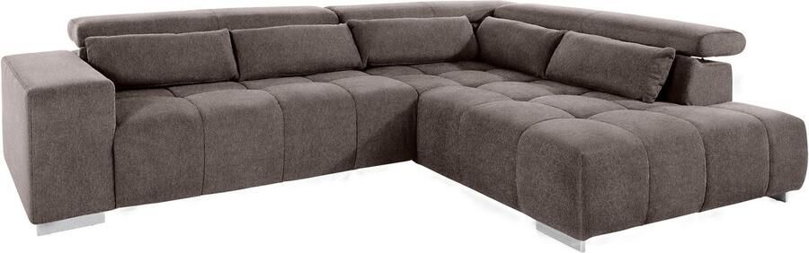 COTTA Hoekbank Orion L-vorm met hoofdbordverstelling & 5 lendenkussens - Foto 8