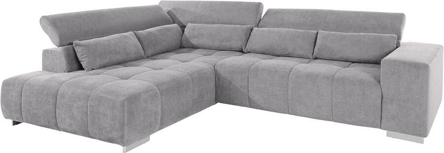 COTTA Hoekbank Orion L-vorm met hoofdbordverstelling & 5 lendenkussens - Foto 8