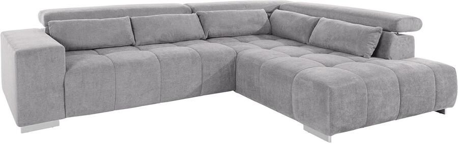 COTTA Hoekbank Orion L-vorm met hoofdbordverstelling & 5 lendenkussens - Foto 9