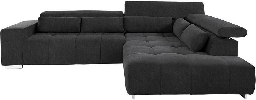 COTTA Hoekbank Orion L-vorm met hoofdbordverstelling & 5 lendenkussens - Foto 7