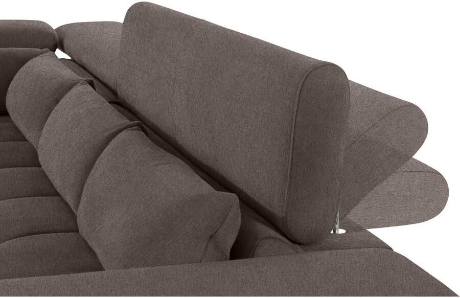 COTTA Hoekbank Orion L-vorm met hoofdbordverstelling & 5 lendenkussens - Foto 3