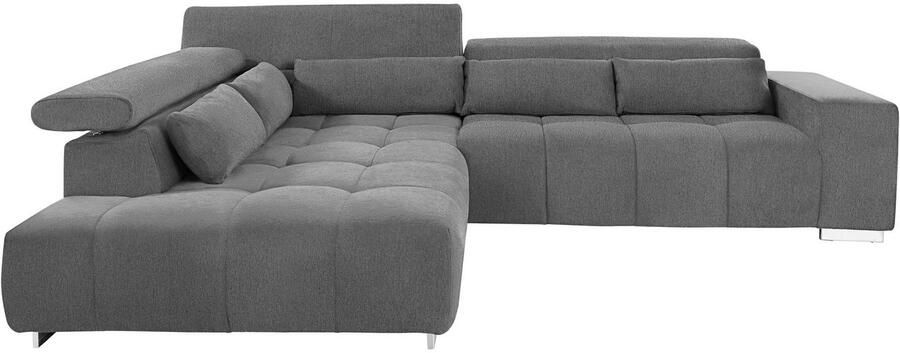 COTTA Hoekbank Orion L-vorm met hoofdbordverstelling & 5 lendenkussens - Foto 7