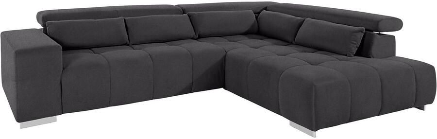 COTTA Hoekbank Orion L-vorm met hoofdbordverstelling & 5 lendenkussens - Foto 8